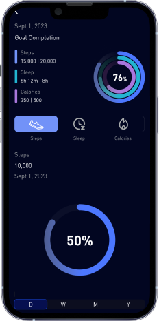 Pura+ goal completion flow, redesigned, screen 2 of 6