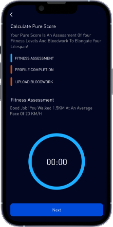 Pura+ Score flow, redesigned, screen 2 of 5