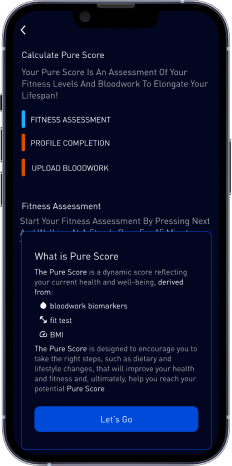 Pura+ Score flow, redesigned, screen 4 of 5