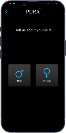 Pura sign-up & sign-in flow, old design, screen 4 of 6